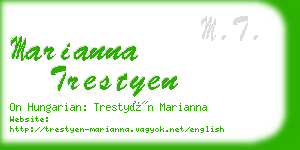 marianna trestyen business card